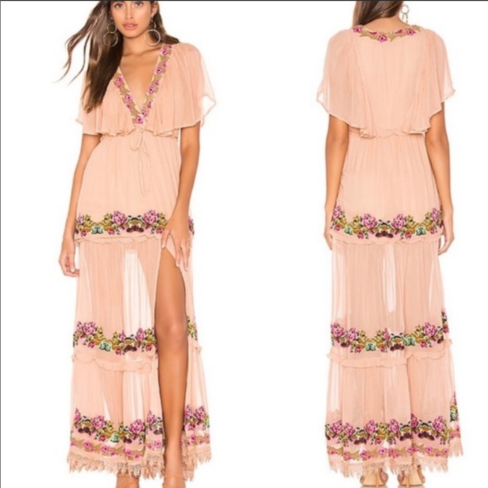 NWT Tularosa Coraline Embroidered Colorful Dress